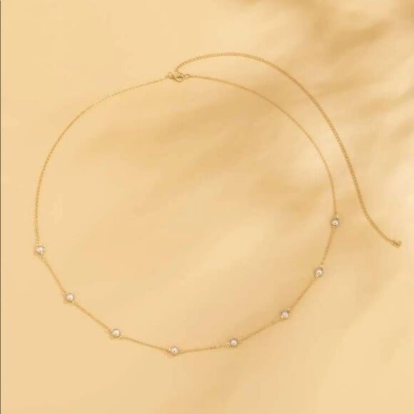 Gold Chain Pearl Waist Body Jewelry Accessory - Picture 2 of 6